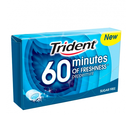 [QC12964] Chicle Menta Gragea Trident 60 Minutos