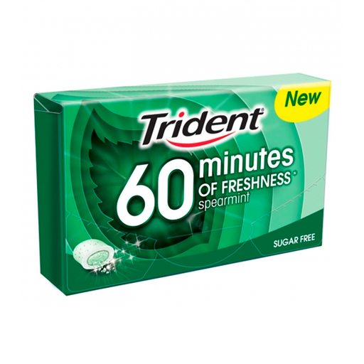 [QC13028] Chicle Hierbabuena Gragea Trident 60 Minutos