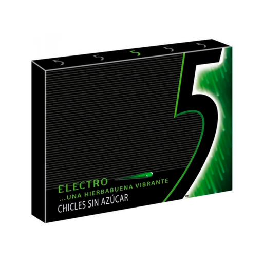 [QC13030] Chicle Electro Hierbabuena Lámina Five