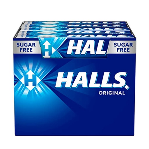 [8416400888131] Halls Cool Eucalipto Mentolado sin azúcar 20u