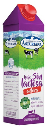 [8410297915444] Leche Entera Sin Lactosa 1l x 6u