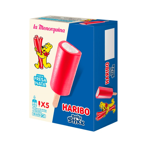[18421542020490] Helado Haribo Balla Stixx La Menorquina 28 Ud