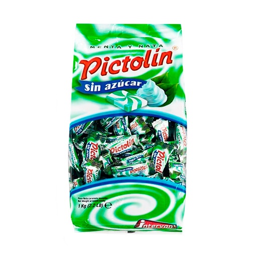 [8413209312928] Caramelos Pictolin menta-nata s/a 1 kg Intervan