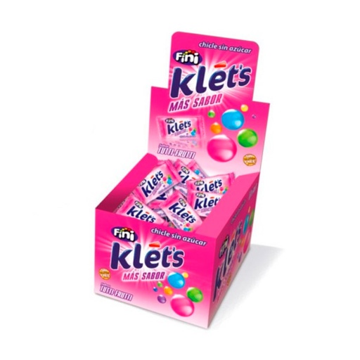 [8410525245213] Chicle Klets tutti frutti s/a 200 ud Fini