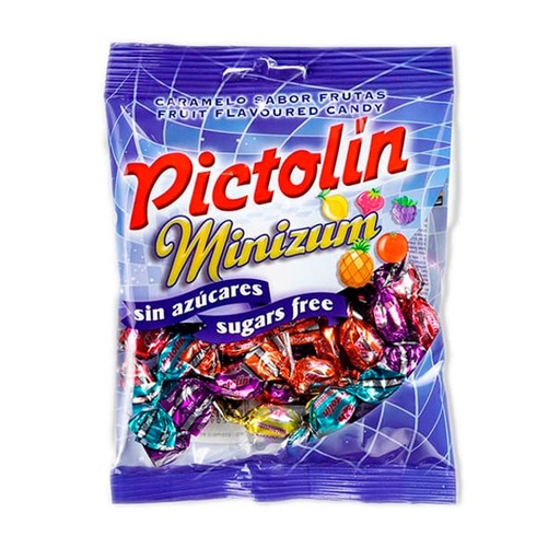 [18413209318866] Caramelos Pictolin Minizum s/a 65 g (12 ud) Intervan