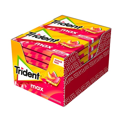 [7622202027376] Trident Max Sandia-Melocoton 12 ud