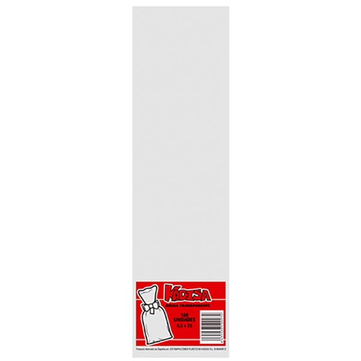 [8435038500970] Bolsa rectangular 5,5 cm x 25 cm 100 ud Kadisa
