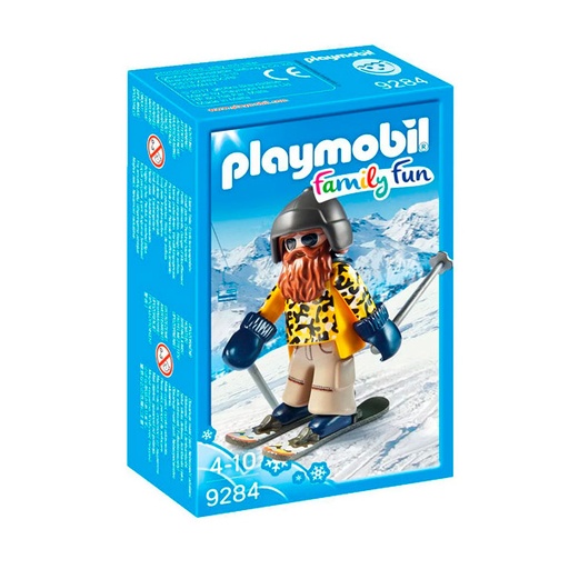 [4008789092847] Esquiador con snowblades Playmobil