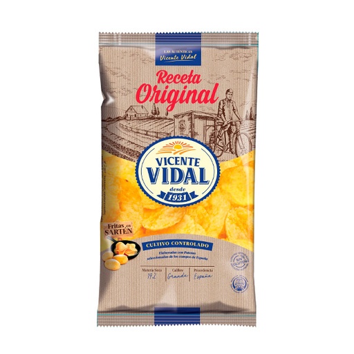[011841057310509210L2] Patatas Vidal Original 100 g (12 ud) Aspil