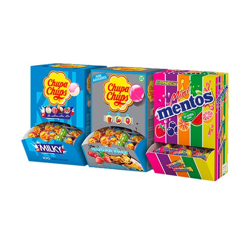 [08404215] Chupa Chups Kangaroos 200 ud + Mentos 90 ud gratis