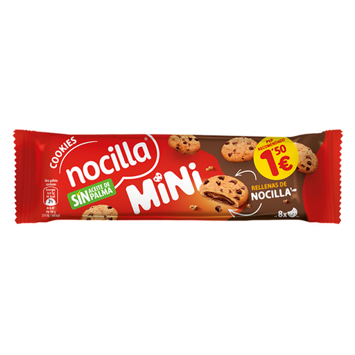 [18410014495645] Nocilla Mini Cookie Negra 64 g (12 ud) Idilia