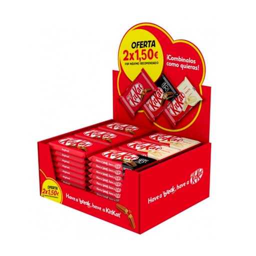 [7613287816627] Expositor 2 ud x 1,50€ (60 ud) KitKat