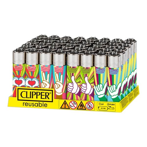 [8412766038456] Mechero hippie moments 48 ud Clipper