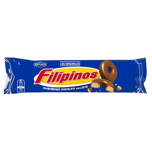 [18439048964254] Filipinos chocolate con leche 1,40€ 128 g (12 ud)