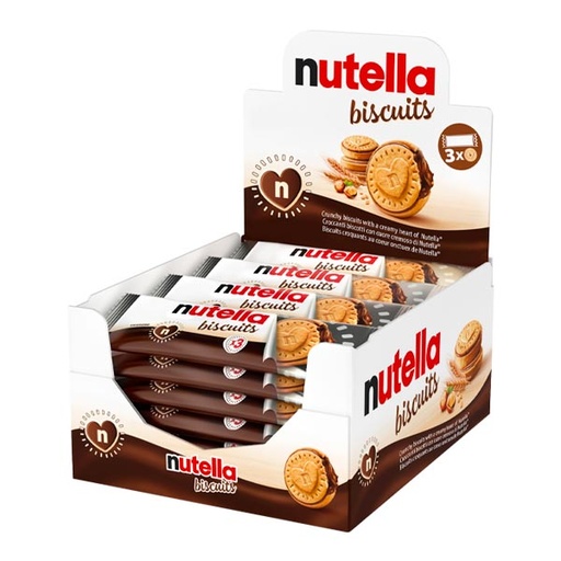 [08000500380642] Nutella biscuits 3 ud (28 ud) Ferrero