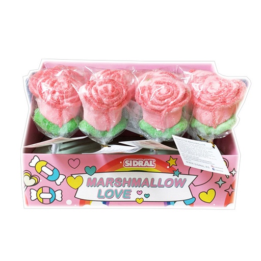 [8431108106868] Rosas marshmallow love 28 g (16 ud) Sidral