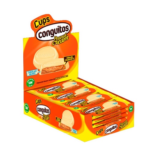 [8410740920087] Conguitos Cups blanco 34 g (16 ud) Lacasa