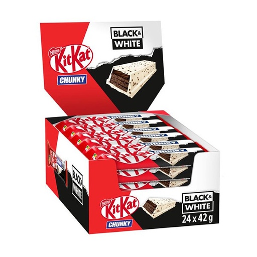[3800020436868] KitKat Chunky Black & White 42 g (24 ud) Nestlé