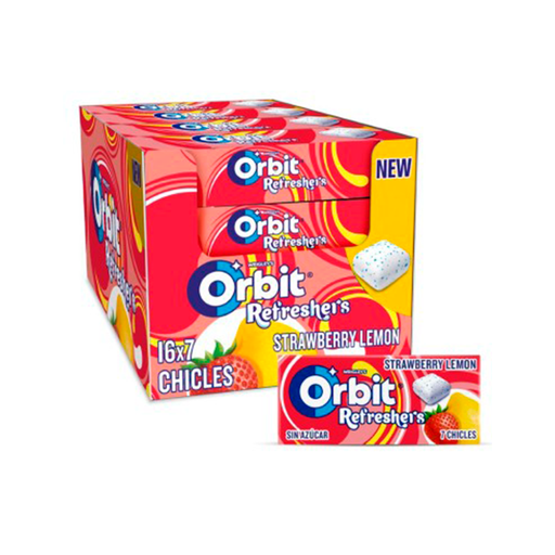 [4009900547666] ORBIT REFRESHERS STRAWBERRY LEMON 16 UD