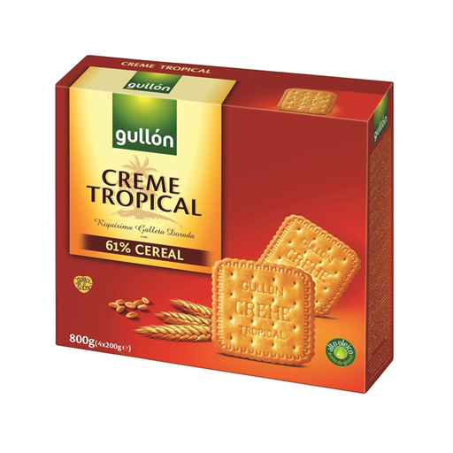 [T2871] Galletas Creme Tropical 4x800 g (12 ud) Gullon