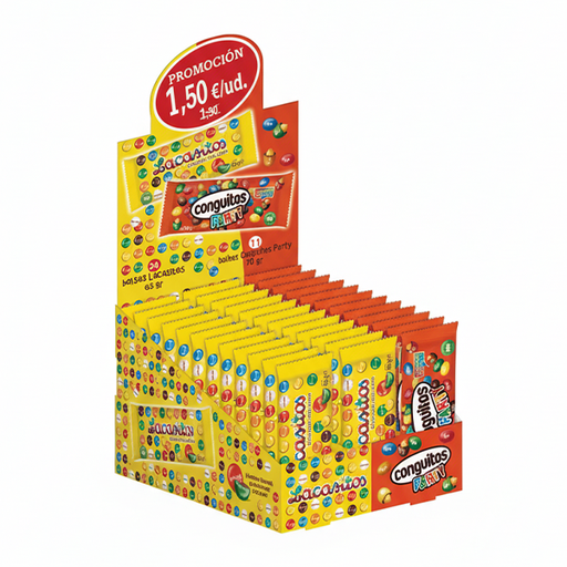 [18410740922828] Lote Lacasitos y Conguitos Party 35 ud PVP 1.50€ Lacasa
