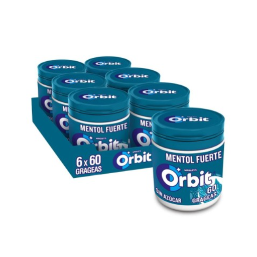 [4009900549943] Orbit bote mentol fuerte 46 grageas 6 ud