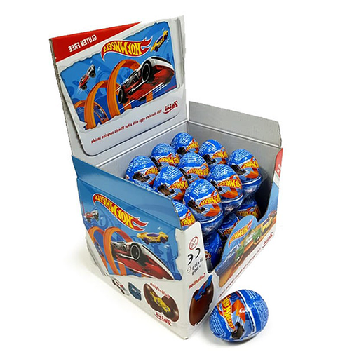 [08004735050332] Huevo Chocolate Hot Wheels (24 ud) de Zaini